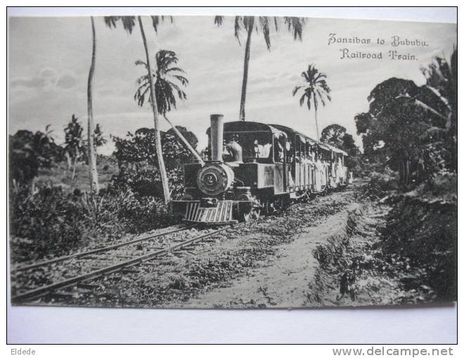 Zanzibar To Bububu Railroad Train Beau Plan - Tanzanie