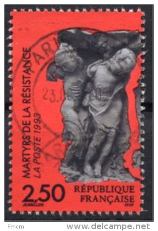 YT 2813 Martyrs Et Héros De La Résistance 1993 - Oblitérés