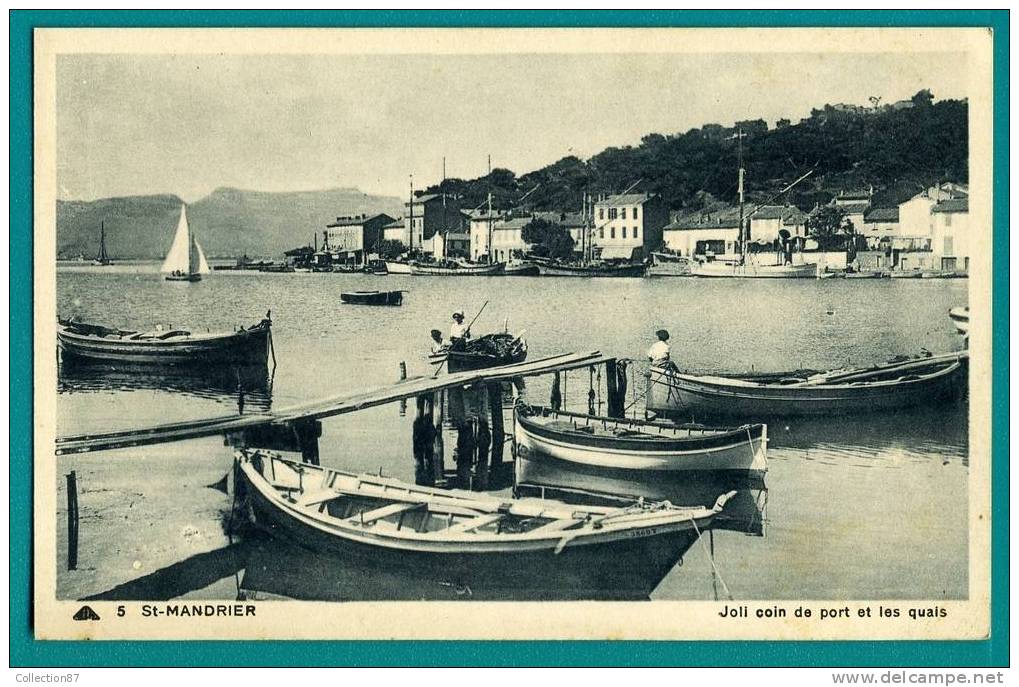 83 - VAR - SAINT MANDRIER - JOLI COIN De PORT Et Les QUAIS Du PORT - Saint-Mandrier-sur-Mer