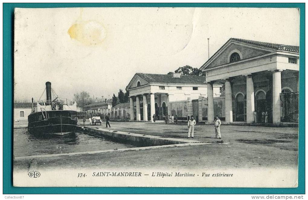 83 - VAR - SAINT MANDRIER - HOPITAL MARITIME - TIMBRE FRANCE CROIX ROUGE N° 147  VOIR DOS - Saint-Mandrier-sur-Mer