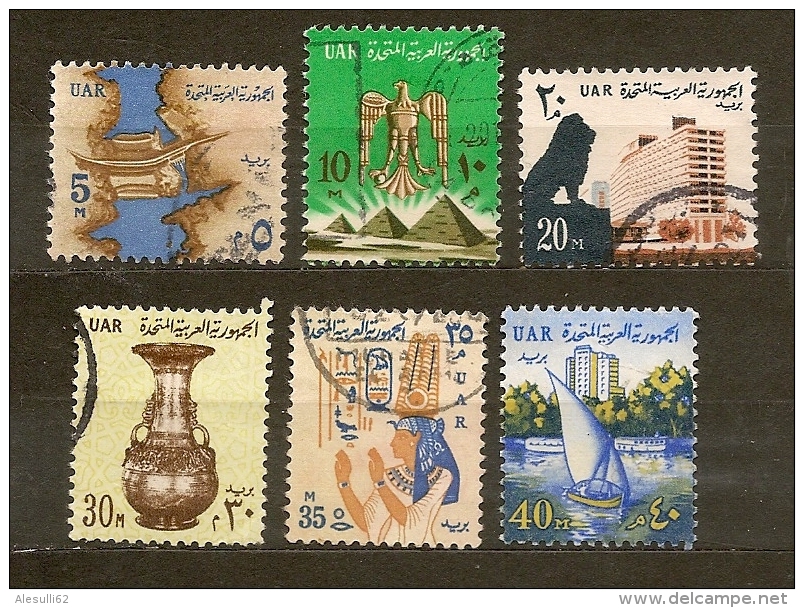 EGITTO Egypten. 582-583-585-586-587-588/US  - 1964-   Lot Lotto - Used Stamps