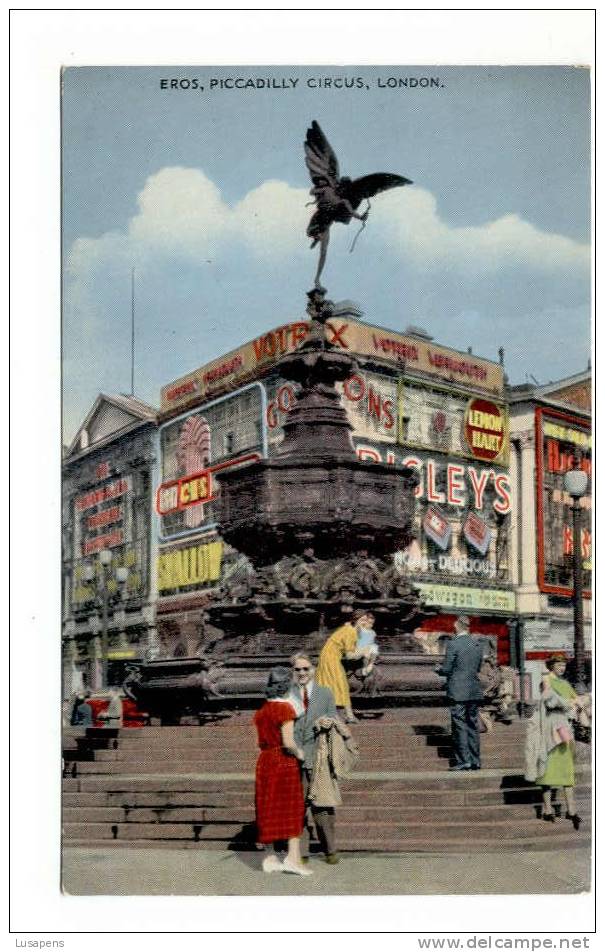 OLD FOREIGN 1965 - UNITED KINGDOM - ENGLAND - EROS PICCADILLY CIRCUS LONDON - GREAT STORE - Piccadilly Circus