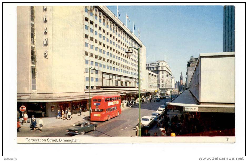 OLD FOREIGN 1982 - UNITED KINGDOM - ENGLAND - CORPORATION STREET, BIRMINGHAM BUS - Birmingham
