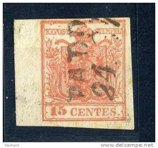 LOMBARDO VENETO 15 CENT - 1850 - PADOVA 24.- GRANDI MARGINI - LOMBARDO VENETIE - Lombardy-Venetia