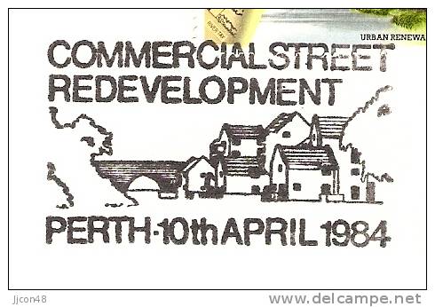 Great Britain 1984  Urban Renewal. FDC.  Special Perth Postmark - 1981-1990 Decimal Issues