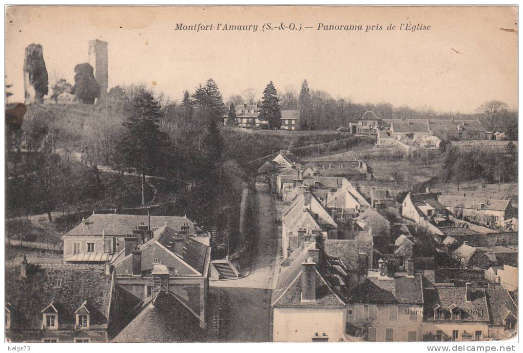 Cpa Du 78 - Montfort-L'Amaury - Panorama Pris De L'Eglise - Montfort L'Amaury