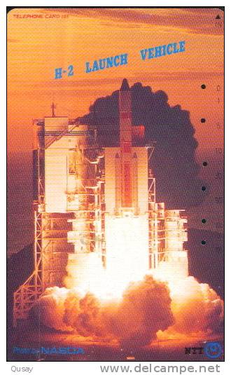 Space Satellite Rocket   , Used Japan Tumura Phonecard - Space