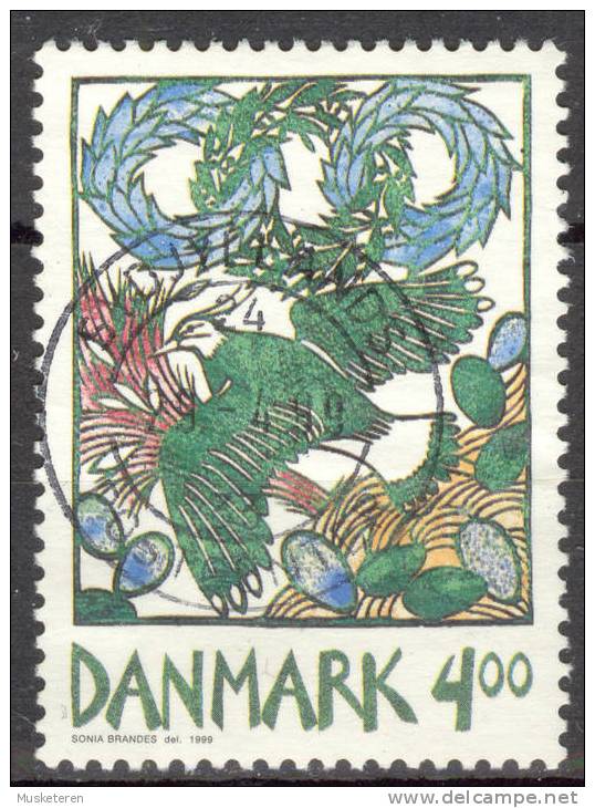 Denmark 1999 Mi. 1207 Frühlingsboten Kiebitz Scherenschnitte Deluxe Cancelled !! - Used Stamps
