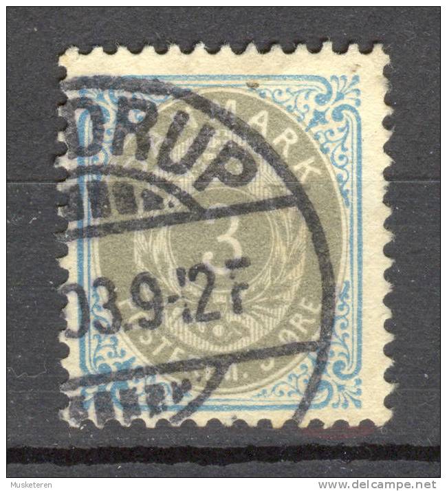 Denmark 1875 Mi. 22 I Y B B Ciffre Ziffern Straight Frame Normaler Rahme Perf 12 3/4 €6,- - Used Stamps
