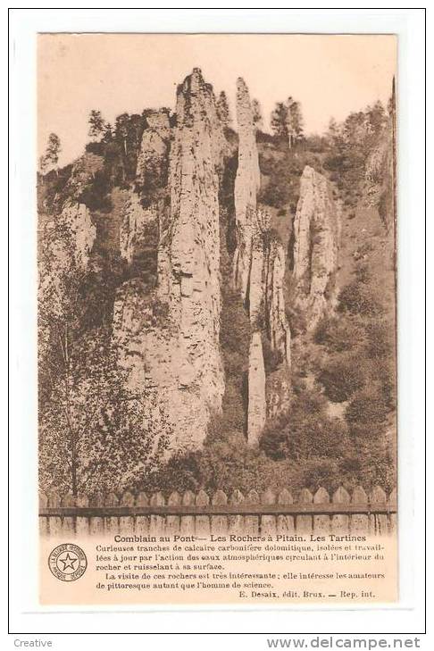 Comblain Au Pont.Les Rochers à Pitain.Les Tartines - Comblain-au-Pont