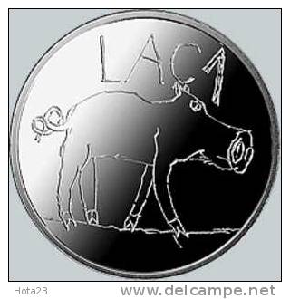 LATVIA 2009 SILVER COIN 1 LATS PIG / "The Piglet" 2009, -  PROOF - Lettonie