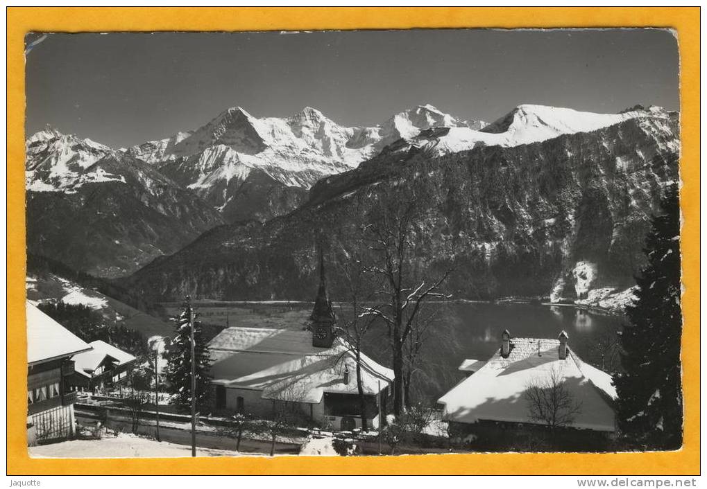 BEATENBERG 1200m  Suisse N° 842 Kirche Mit Thunersee Eiger Mönch Jungfrau - Beatenberg