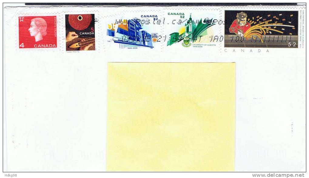 CDN Kanada 2008 Mi 2462-63 2466 - Storia Postale