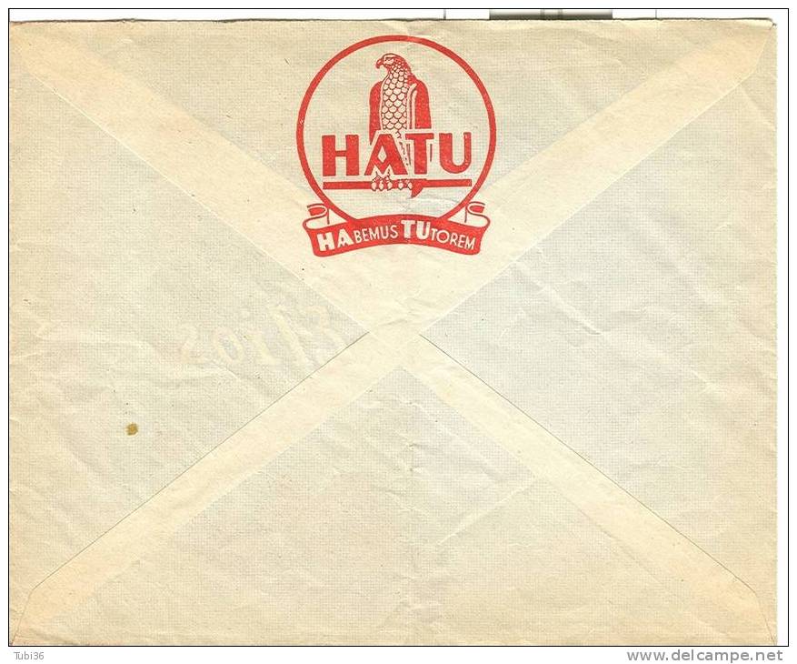 HATU' - BOLOGNA  - BUSTA COMMERCIALE VIAGGIATA  1961 -  ILLUSTRATA RECTO E VERSO. - Historische Documenten