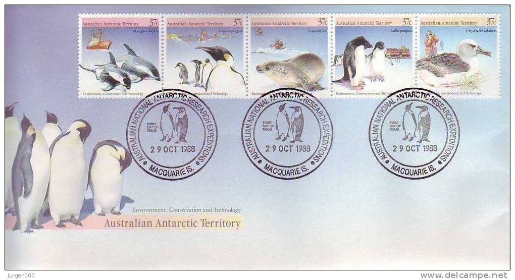 Australian Antarctic Territory, Maquarie, FDC (2742) - Pingueinos