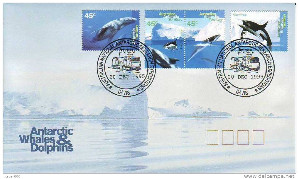 Australian Antarctic Territory, Davis, FDC (2756) - Dolphins