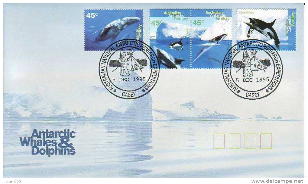 Australian Antarctic Territory, Casey, FDC (2757) - Dauphins