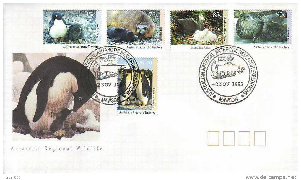 Australian Antarctic Territory, Mawson, FDC (2759) - Pingueinos