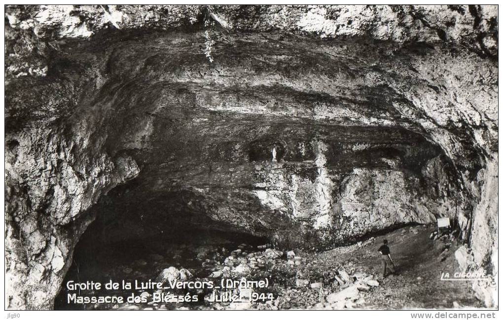 CPSM "grotte De La LUIRE, Massacre Des Blessés 7/1944" écrite Du 28/07/1964 - Other & Unclassified