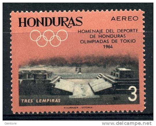 1964 HONDURAS Tokyo Olympic Highest Value Yvert Cat. N° 320 Absolutely Perfect MNH ** - Honduras