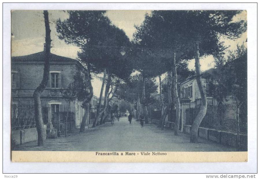 FRANCAVILLA A MARE  CHIETI 1930  VIALE NETTUNO    ANIMATISSIMA!! - Chieti