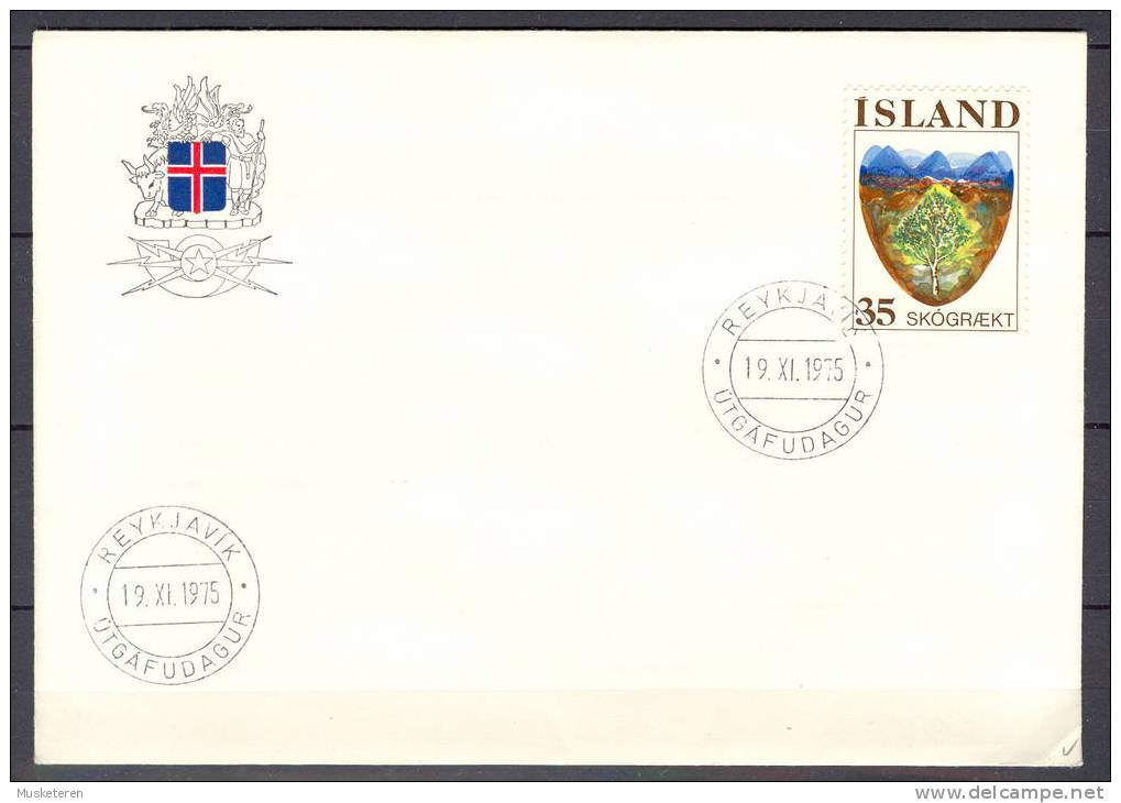 Iceland Mi. 512 Forrest Preservation FDC Cover 1975 - FDC