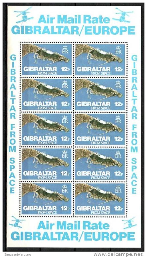 Gibraltar Sc363 S/S Gibraltar From Sapce - Europe