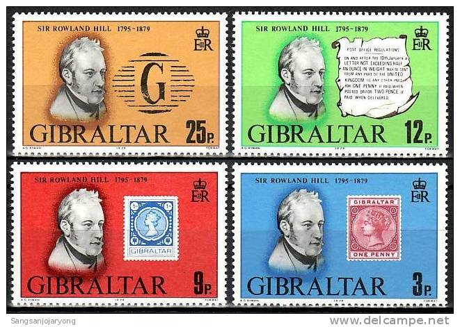 Gibraltar Sc378-81 Sir Rowland Hill - Rowland Hill