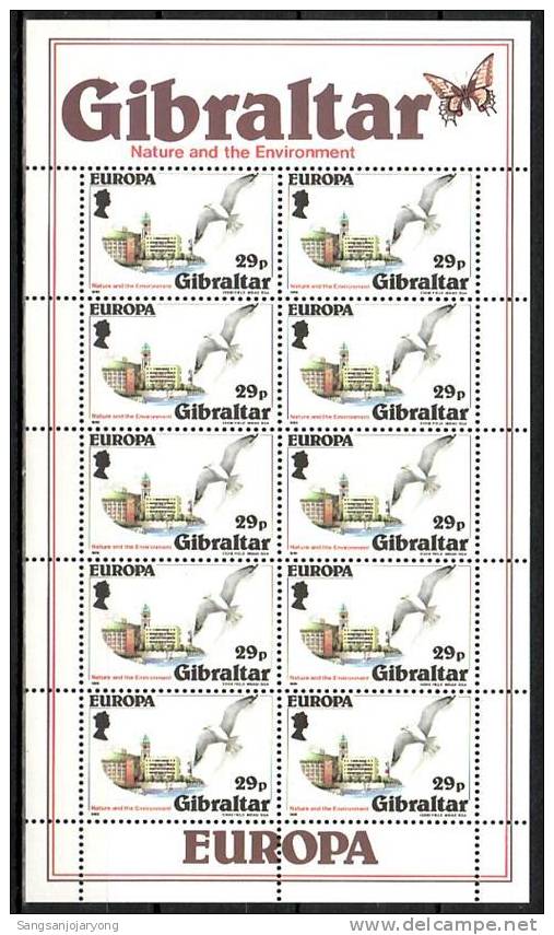 Gibraltar Sc484 S/S Europa, Seagull, Hotel - 1986