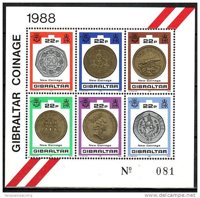 Gibraltar Sc557 Coins - Münzen