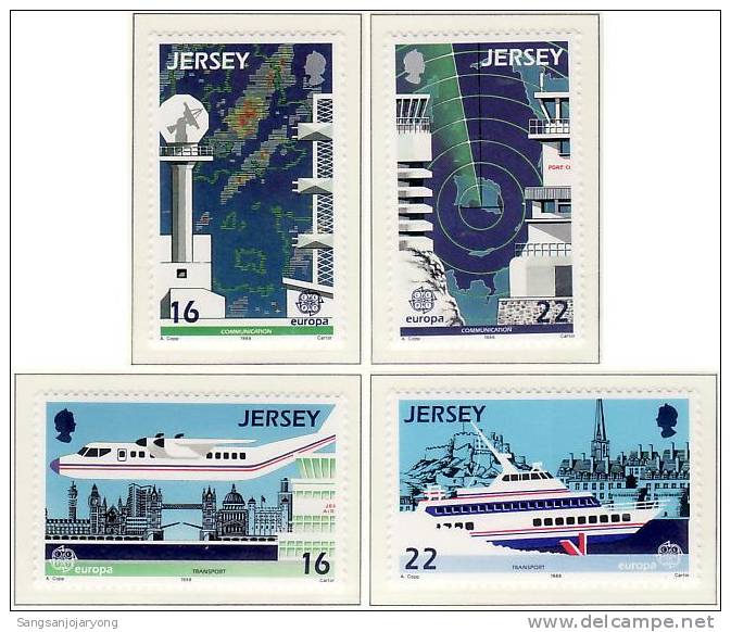 Jersey Sc452-5 Europa, Air Transport, Sea Transport - 1988