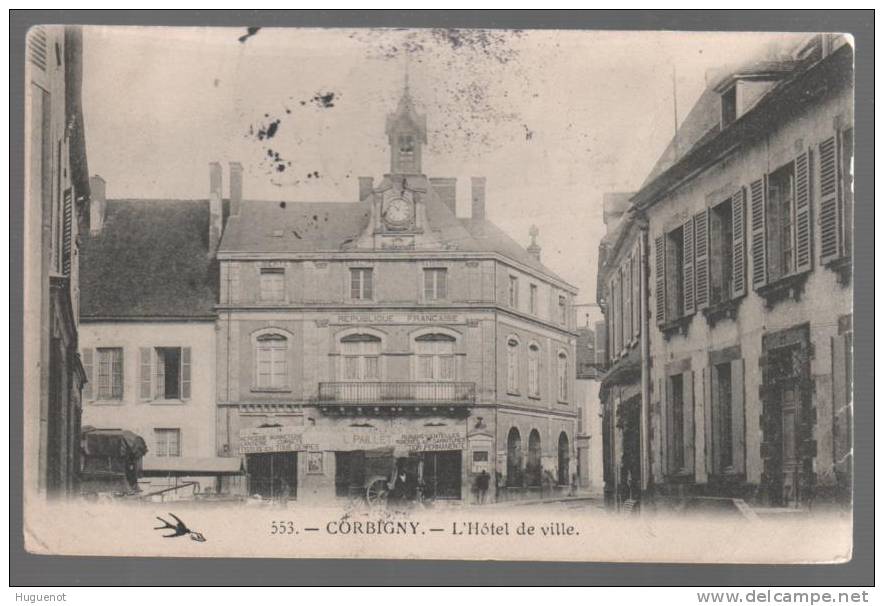 C - CARTE POSTALE - 58 - CORBIGNY - L HOTEL DE VILLE - - Corbigny