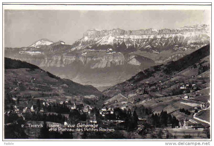 Carte Postale 38. Theys  Et Le Plateau Des Petites Roches Trés Beau Plan - Theys