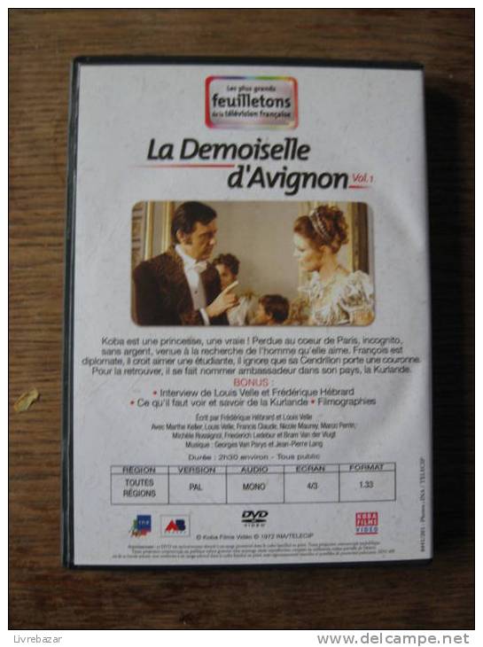 LA DEMOISELLE D´AVIGNON VOLUME 1 Les Plus Grands Feuilletons De La Tv  Frédérique Hébrard Louis Velle ATLAS - TV Shows & Series