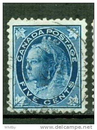 1897  5 Cent  Queen Victoria Leaf Issue  #70 - Gebruikt