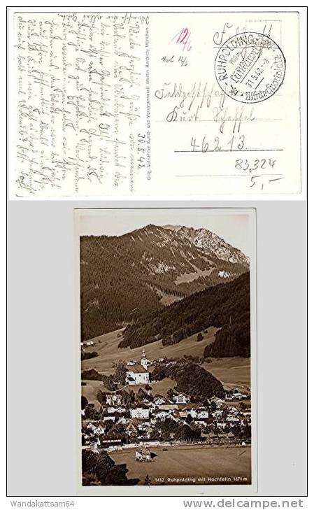 AK Ruhpolding Mit Hochfelln 1671 M 31. 5. 42. –8 RUHPOLDING Nach FELDPOSTZAHL 46213 - Ruhpolding