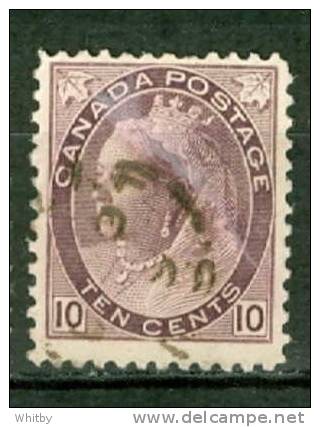 1898 10 Cent  Queen Victoria Numeral Issue  #83 - Oblitérés