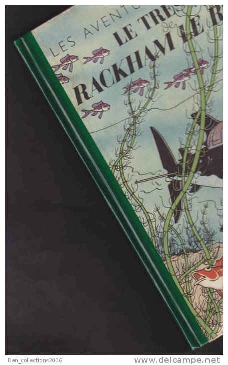 *TINTIN*LE TRESOR DE RACKHAM LE ROUGE*HERGE*1950*CARTONNE *B 4 *VOIR DESCRIPTION* - Tintin