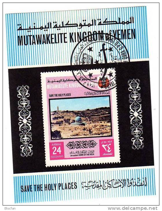 Felsendom Jerusalem KD Yemen 816 Plus Block 168 O 14€ - Islam