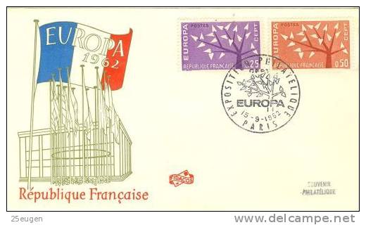 FRANCE 1962 EUROPA CEPT FDC ^^ - 1962