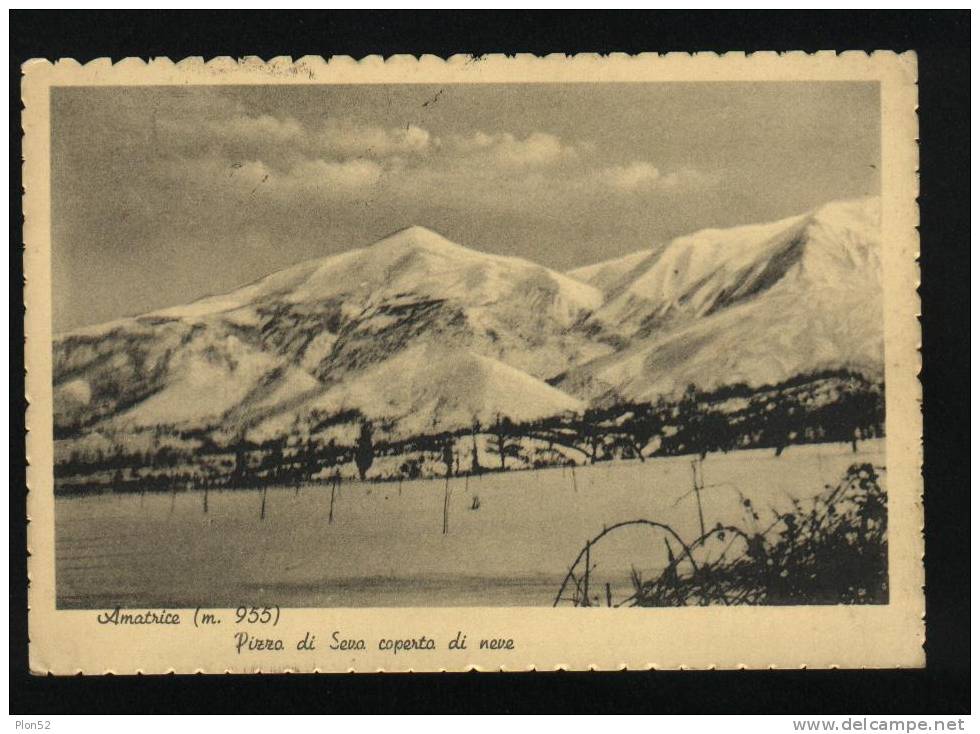105-AMATRICE(RIETI)-PIZZO DI SEVO-1949- FG - Rieti