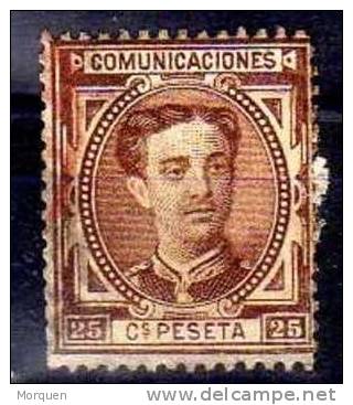 España Núm 177. 25 Cts Alfonso XII º - Oblitérés