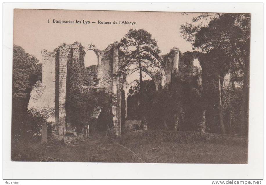 1-Dammarie-les -Lys- Ruines De L´Abbaye - Dammarie Avec Un S  ??????   F.David Versailles - Dammarie Les Lys