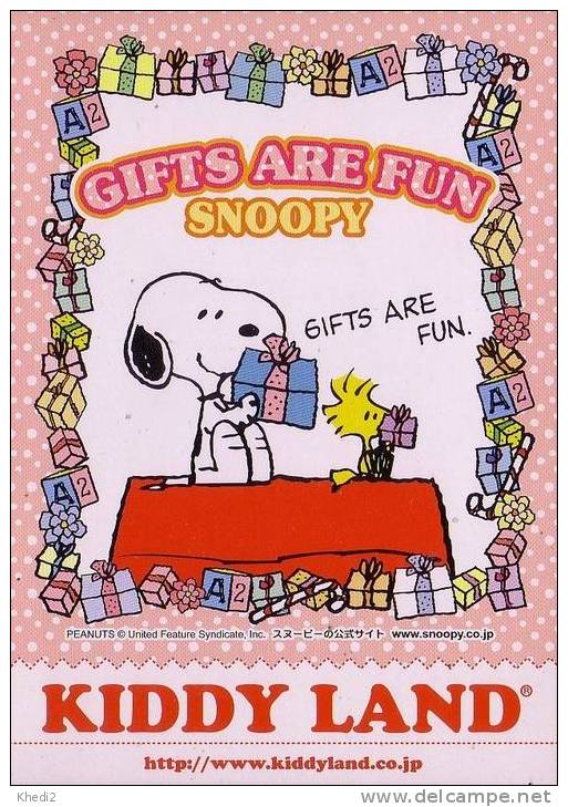 Carte Postale CP Japon BD Comics Chien SNOOPY - Dog Japan Postcard -  Hund Tier Postkarte - Bandes Dessinées