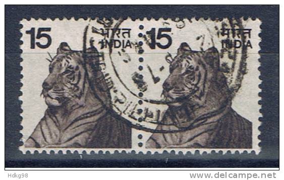 IND+ Indien 1975 Mi 635 Tiger (Paar) - Usados