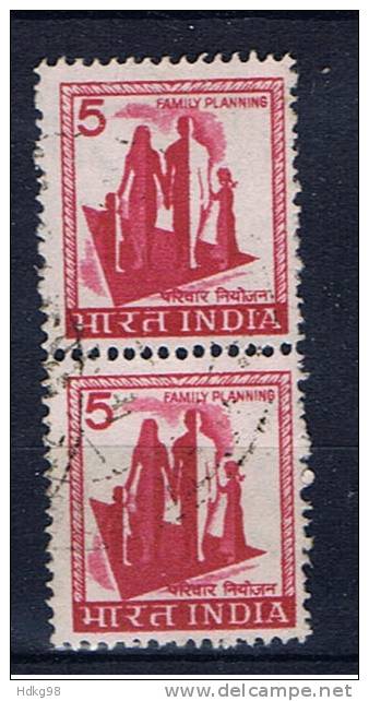 IND+ Indien 1976 Mi 716 Familienplanung (Paar) - Used Stamps