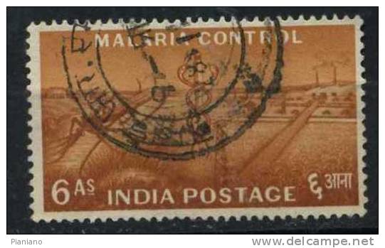 PIA - IND - 1955 : Lotta Contro La Malaria -  (Yv 67) - Gebruikt