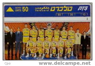 # ISRAEL 70 Maccabi Elite Tel-Aviv Basket 50 Landis&gyr -sport,basket- 12.94 Tres Bon Etat - Israël