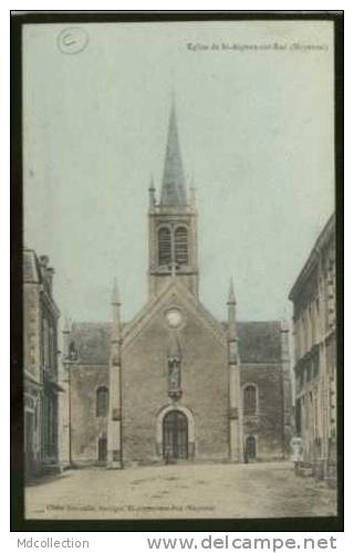 53 SAINT AIGNAN SUR ROE  Eglise (couleur) - Saint Aignan Sur Roe