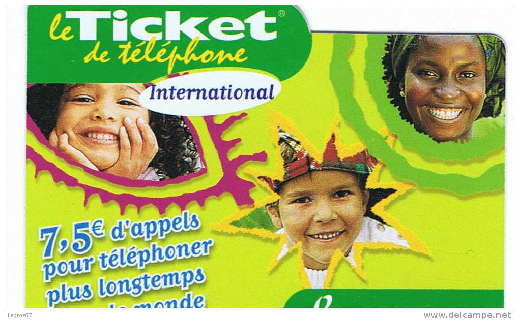 TICKET TELEPHONE 7.5 € 30/11/04 - Tickets FT